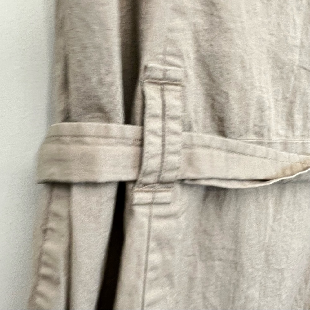 Smart Set Tan short sleeve Size 13 Large shirt dress button tshirt dress coverup - Picture 6 of 17